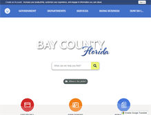 Tablet Screenshot of baycountyfl.gov